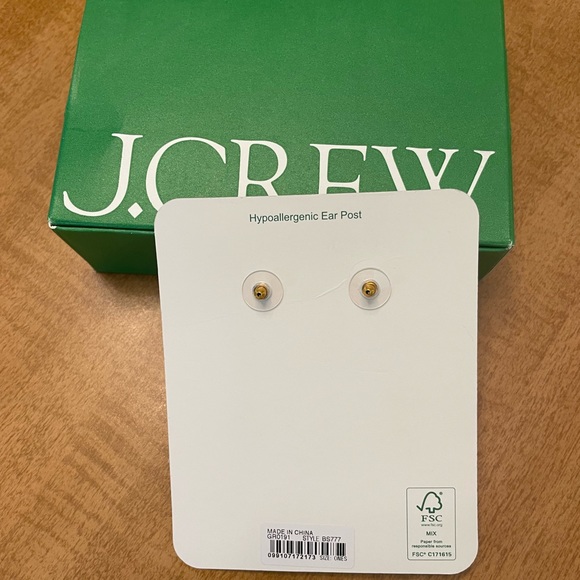 NWT J.Crew Geometric Acetate Drop Earrings - Picture 5 of 5